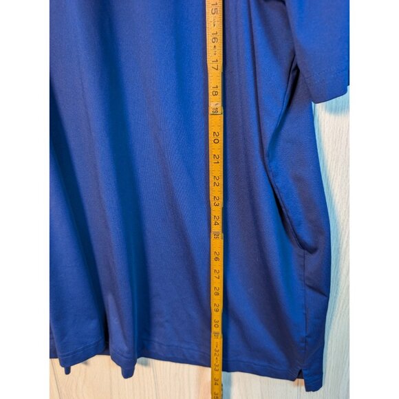 Masters Tech Short Sleeve Performance Golf Polo Shirt Mens 3XL Solid Blue Logo - Picture 6 of 6